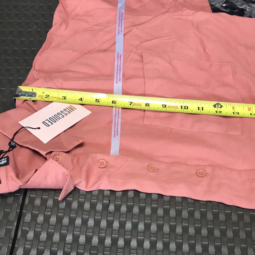 Missguided utility shirt dress. Terracota - Picture 3 of 9